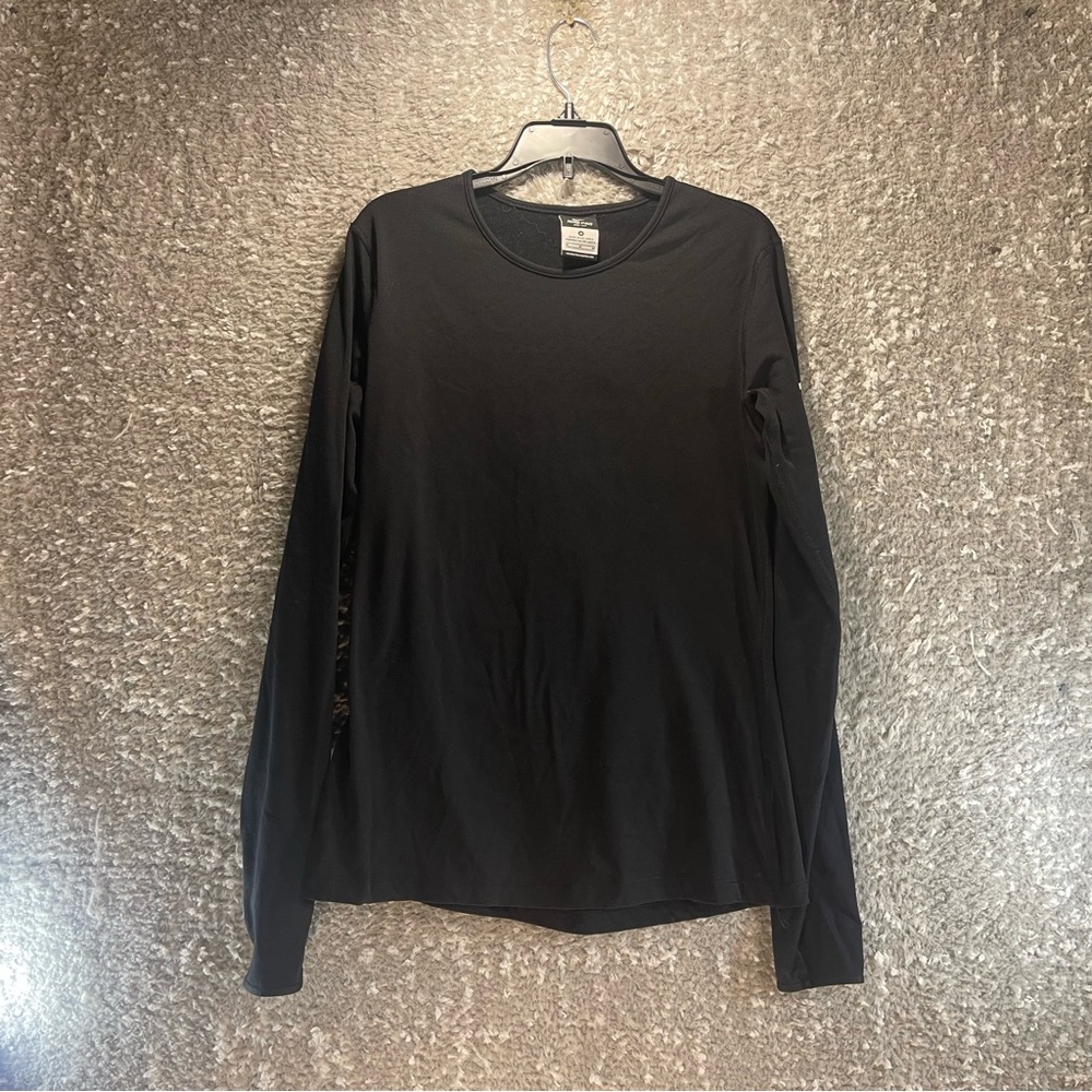 Nike Pro Dri-Fit Fleece Lined‎ Top Black Medium Long Sleeve Fitted Sports